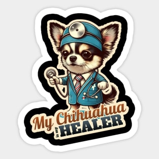 Doctor Chihuahua Sticker